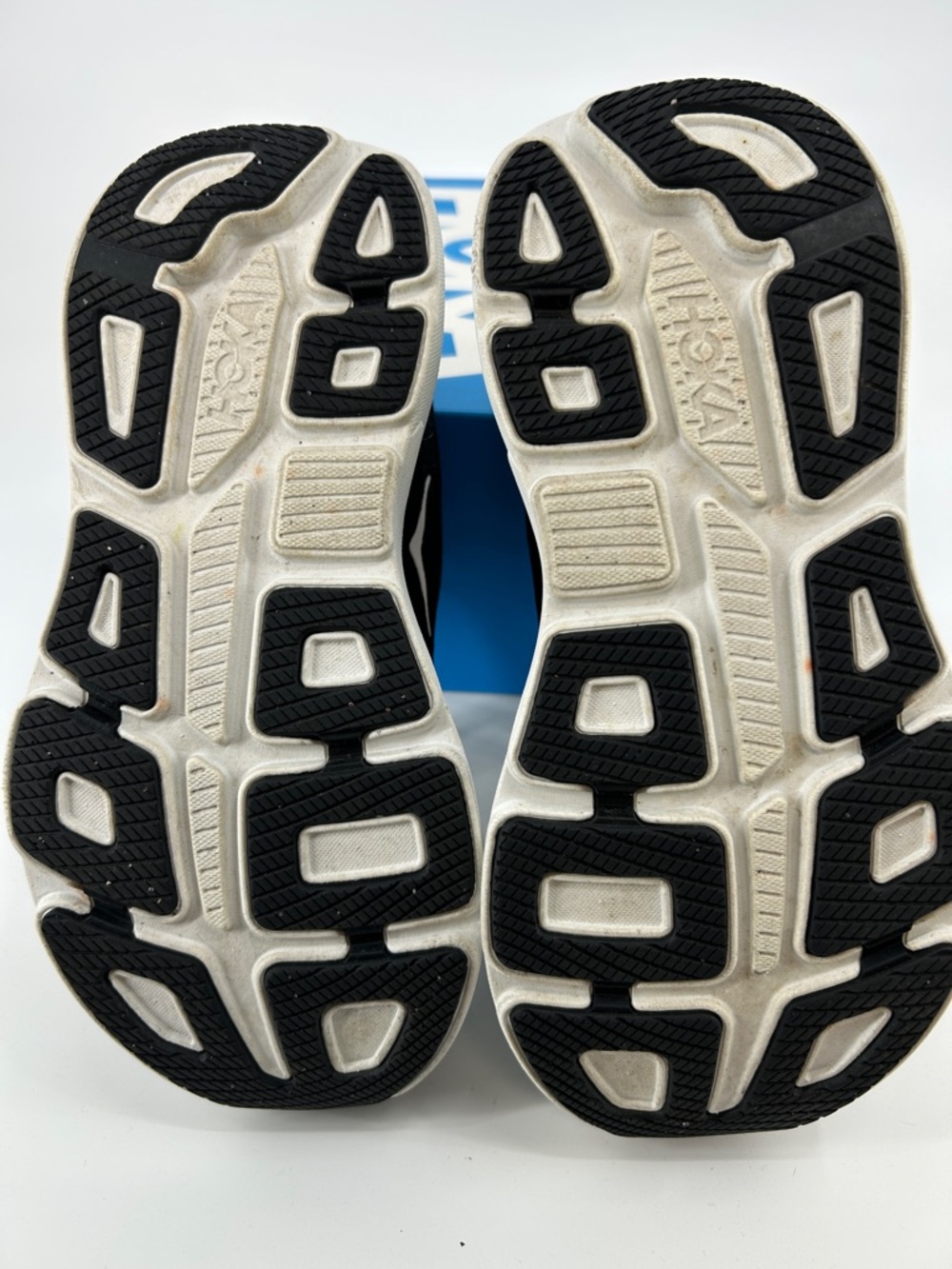 Hoka Bondi 9 Shoes Size 8.5 WIDE WIDTH Black White Running Sneakers Cushioned - Picture 11 of 13